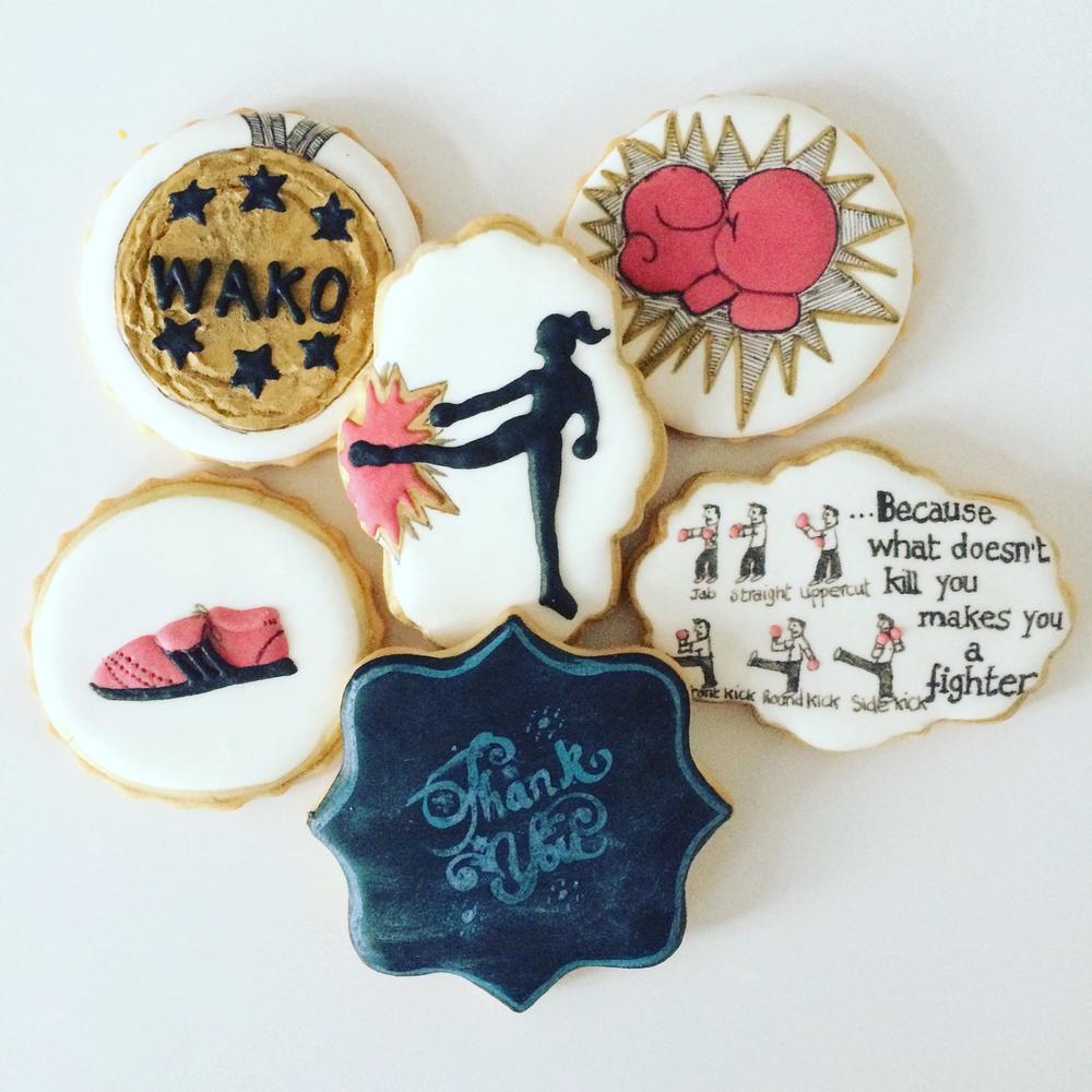 Cookies for a kickboxing teacher, by doctorcookies
