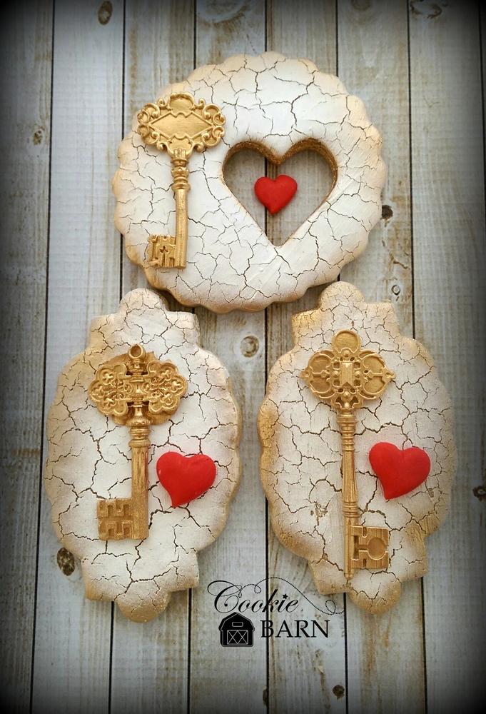 You Hold The Key To My Heart Anniversary Cookies