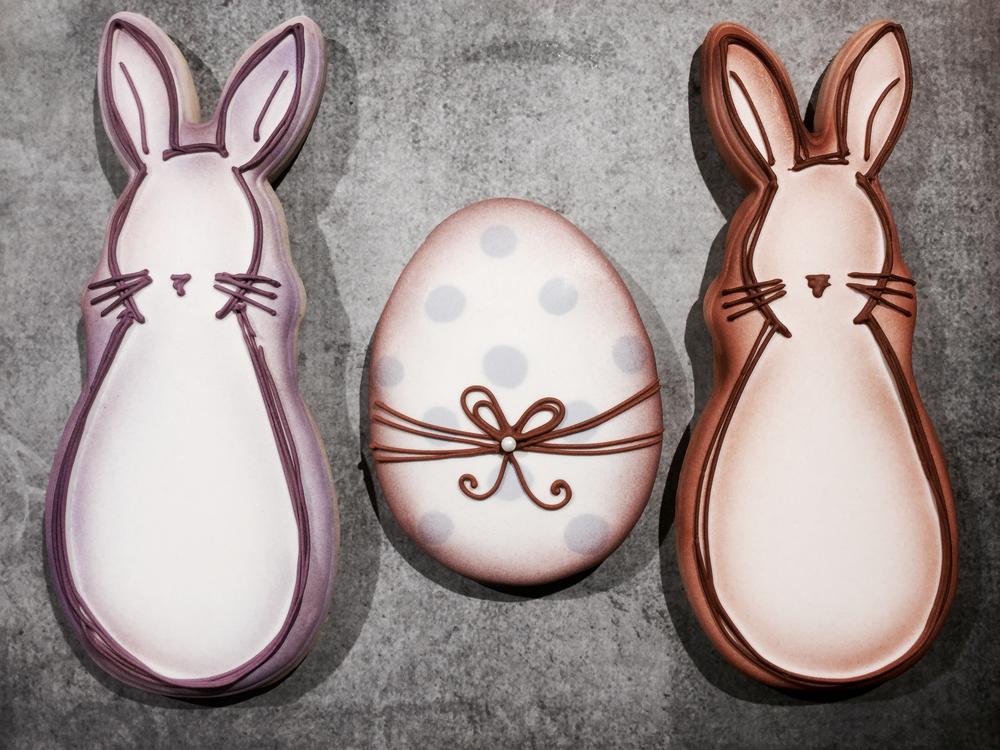 minimalist Easter bunnies