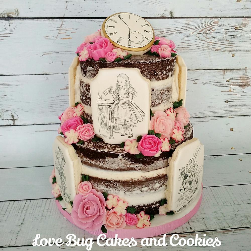 Alice in Wonderland Birthday Cake-2 Tiers – Pao's cakes
