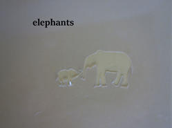 elephants stencil