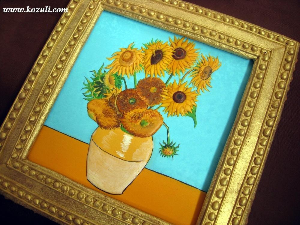 Cookie Copy of  Van Gogh's "Sunflowers"