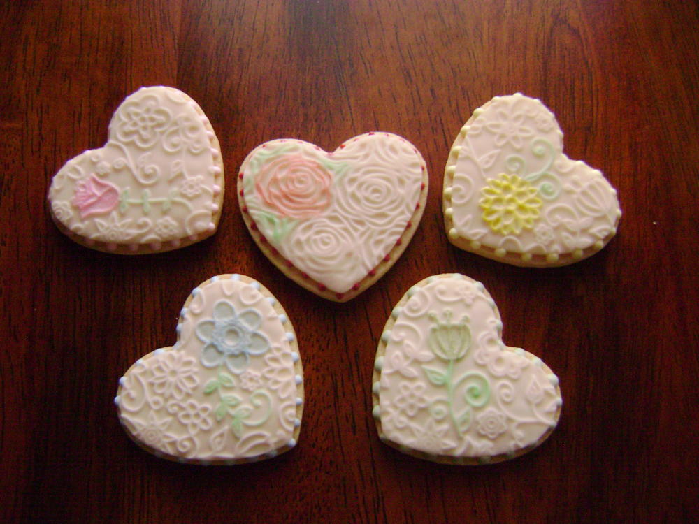 Embossed Hearts