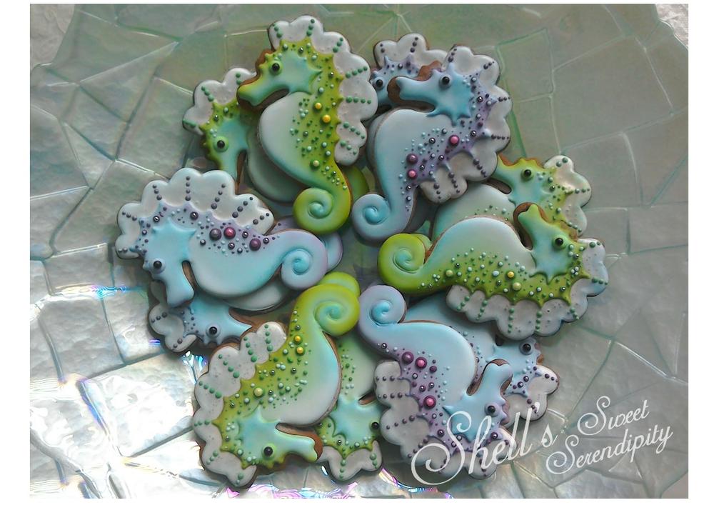 Seahorse Cookies by Shell's Sweet Serendipity