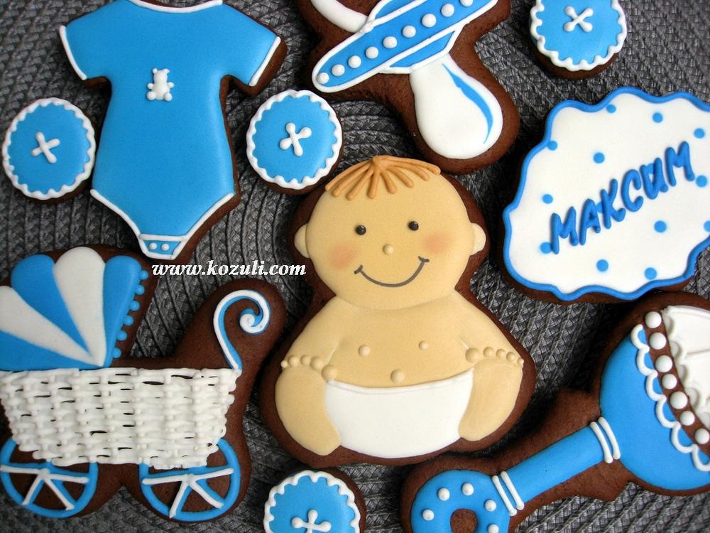 Baby Boy Cookies