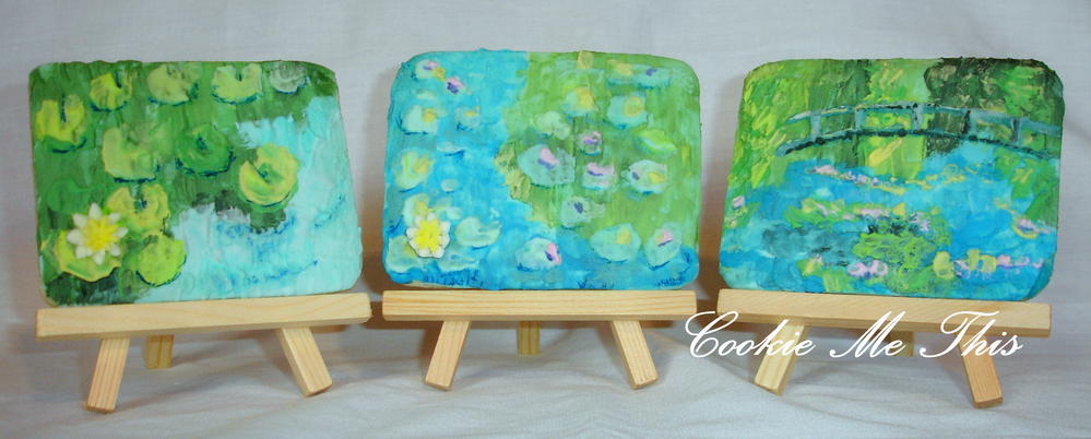 Monet Water Lily Cookies