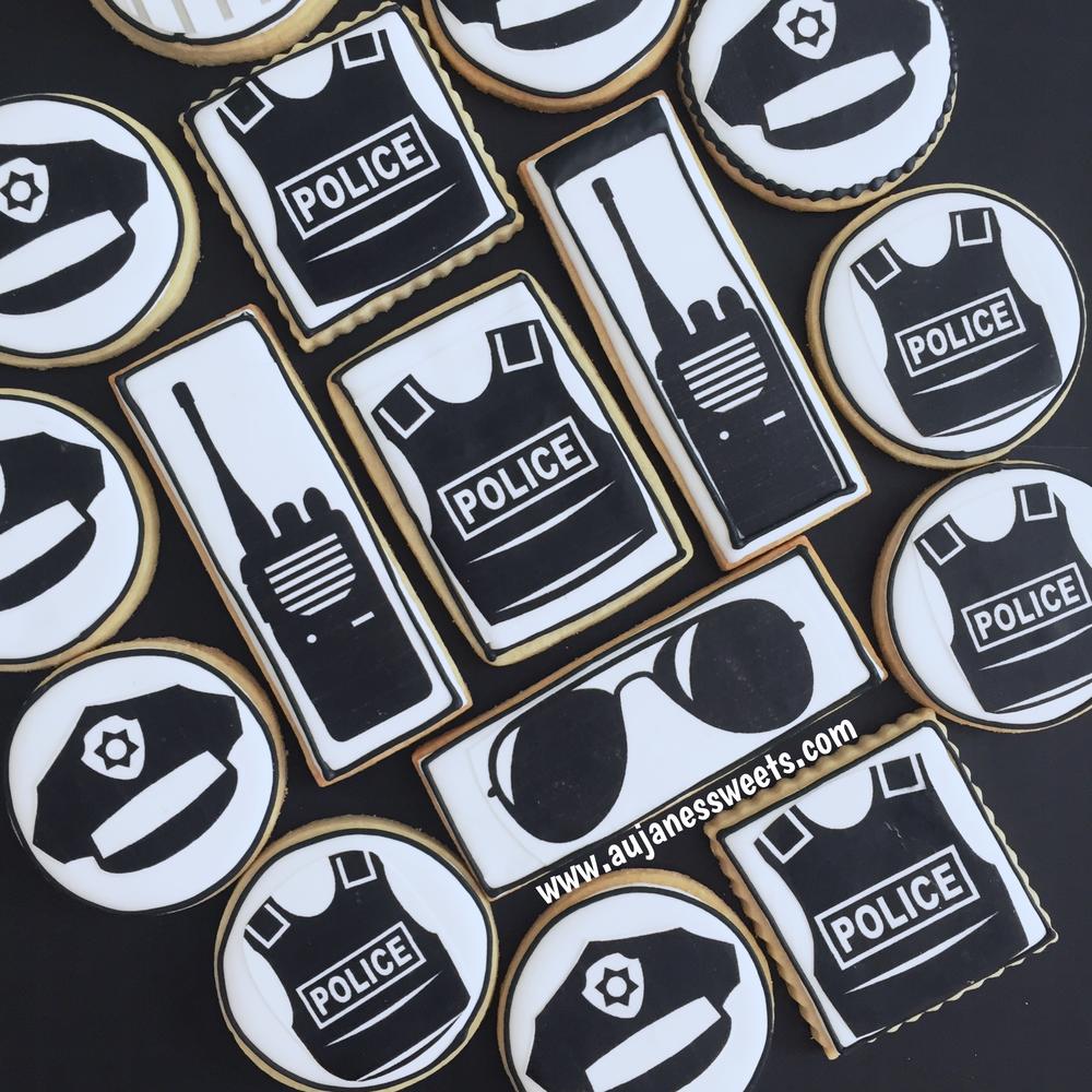 Police inspired cookies