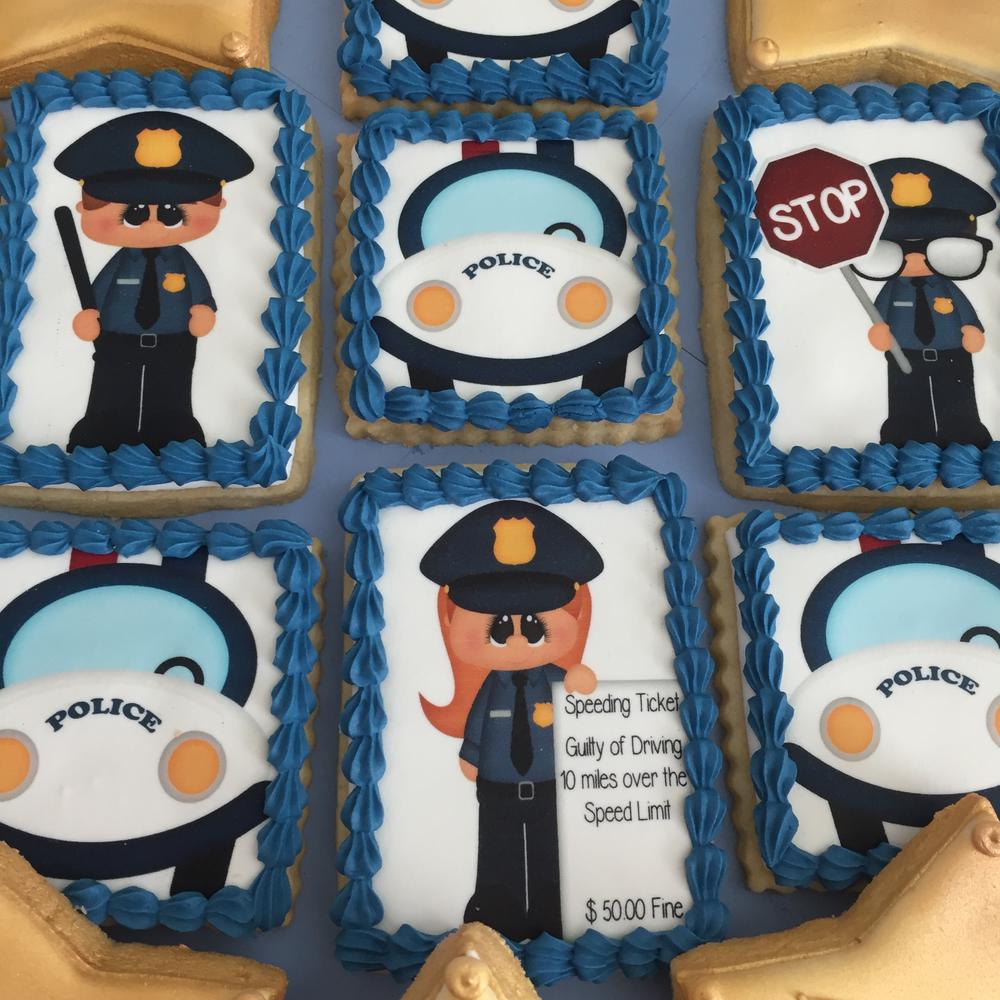 Police inspired cookies