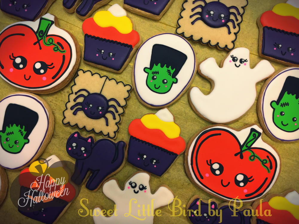 Kawaii Halloween Cookies