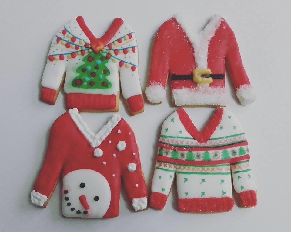 christmas cookies...ugly christmas sweater cookies