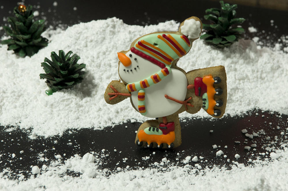 Sporty snowman