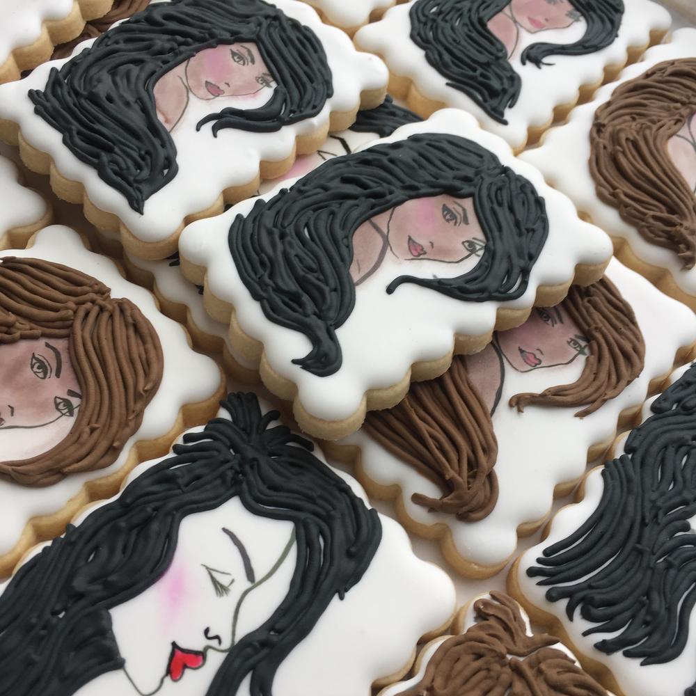 Hair cookie for a salon grand opening