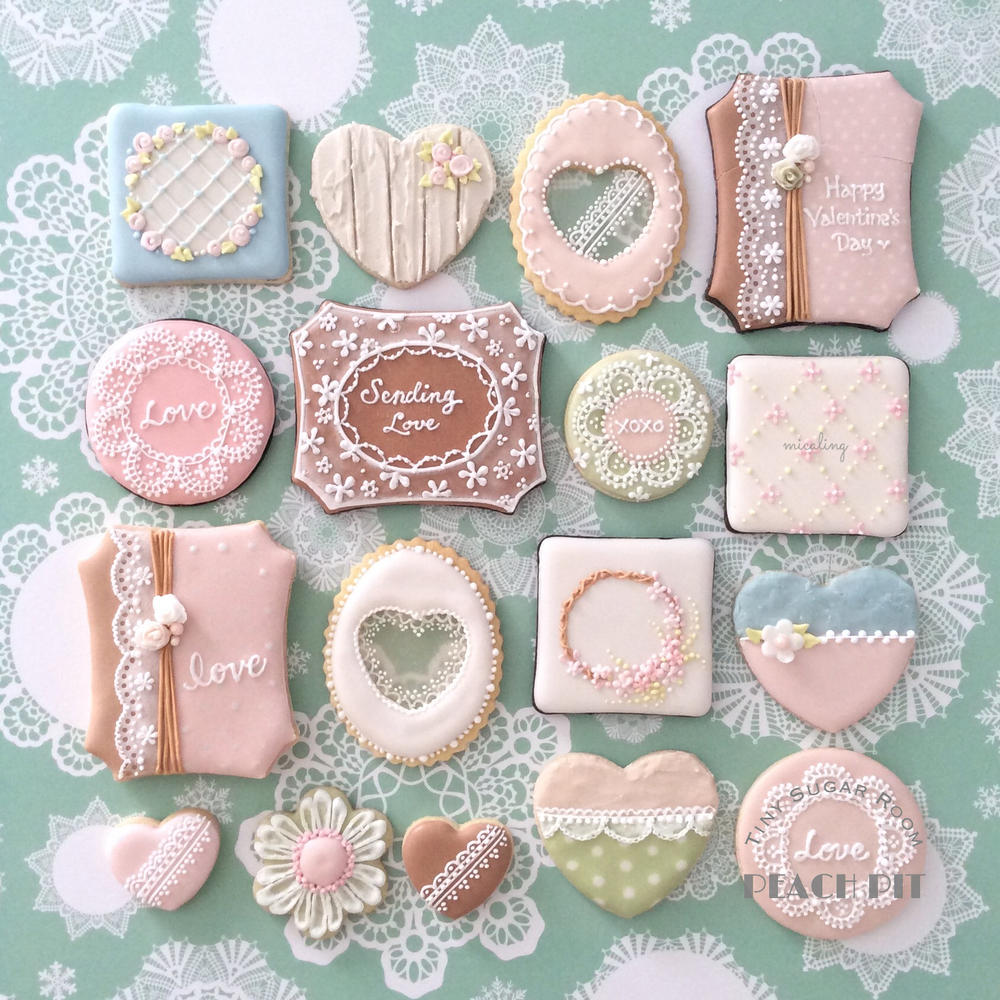 Lacy Valentine Cookie Set