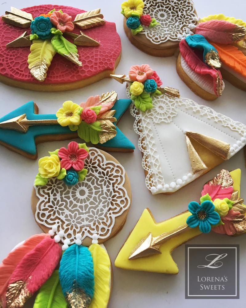 Boho Neon Cookies by Lorena Rodriguez