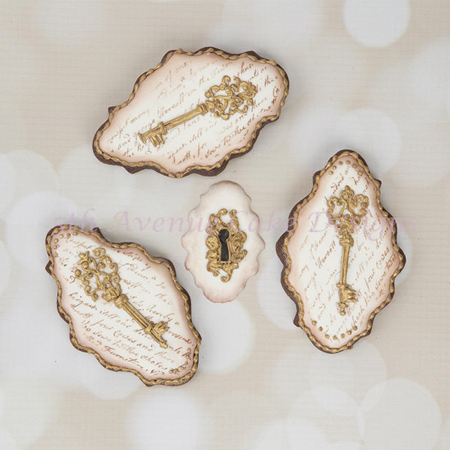 Vintage Provençal Key Cookies