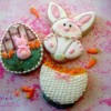 Easter bunny cookies by Tina Sugar Wishes