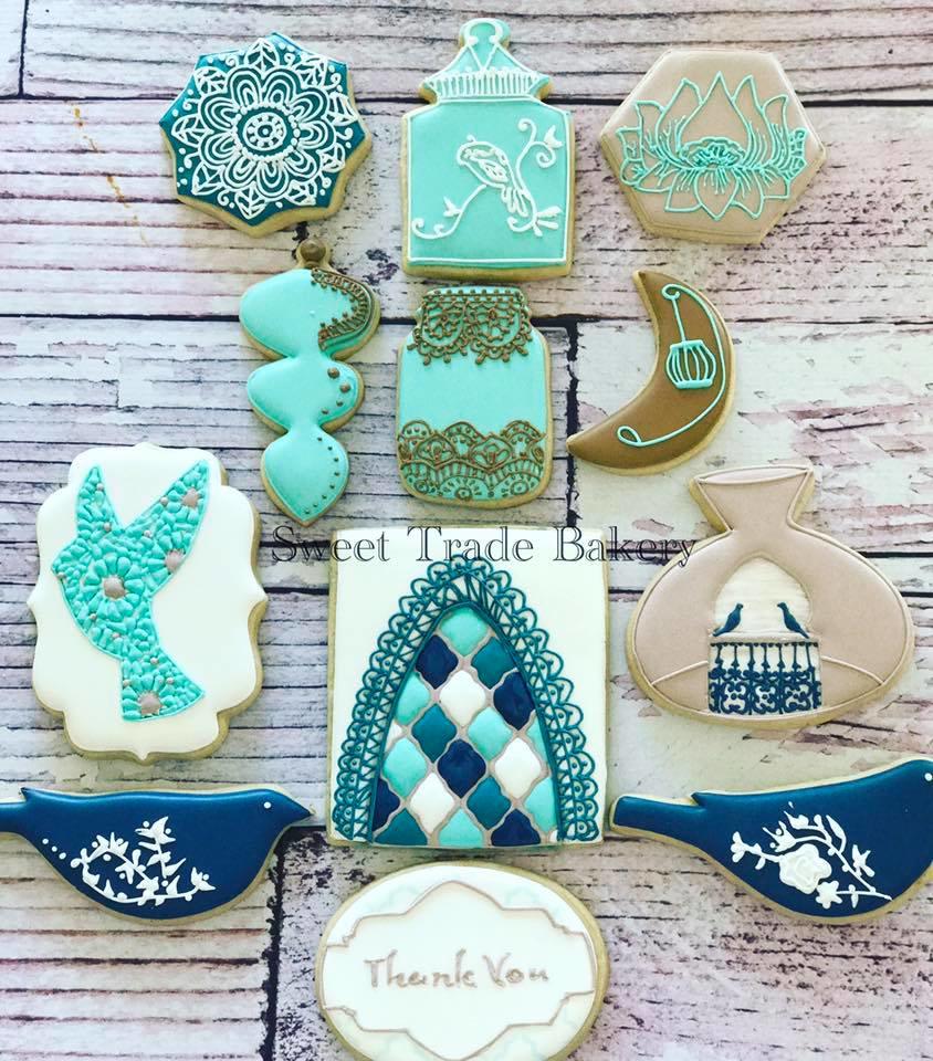 Moroccan Themed Thank you cookies