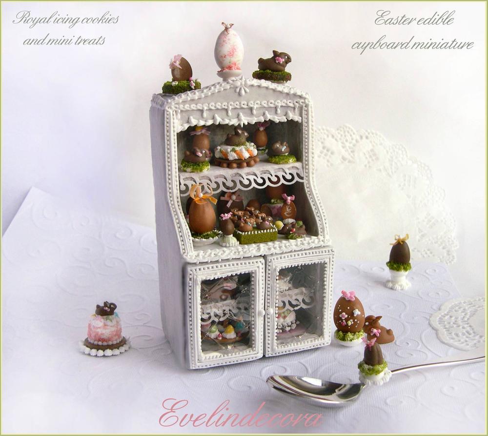 Miniature Food Cookie: Easter Cupboard