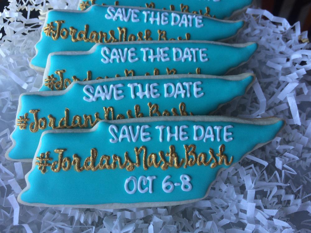 Bachelorette Party Save the Date Cookies