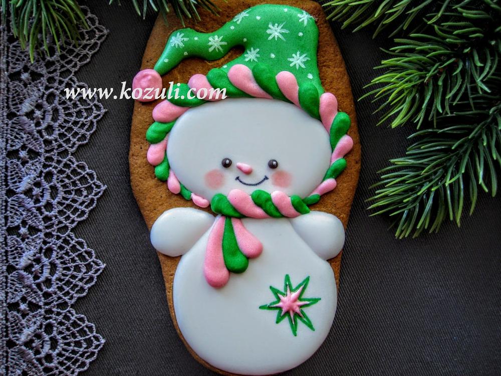 Christmas cookie Snowman