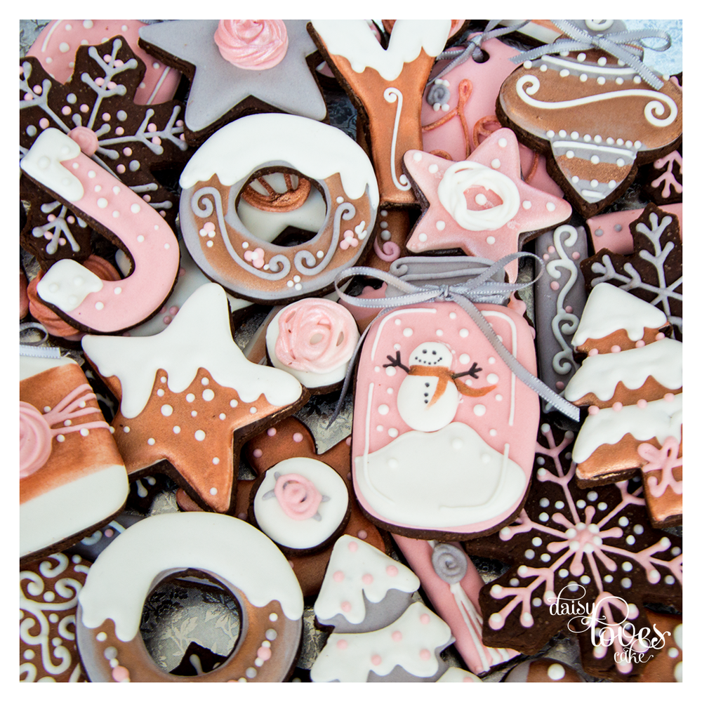 Blush, Grey and Copper Christmas - by Daisy Loves Cake