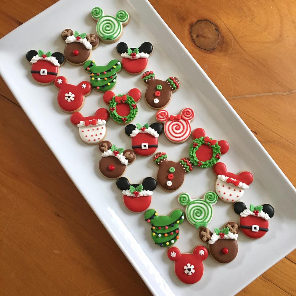 Mickey Mouse mini Christmas cookies