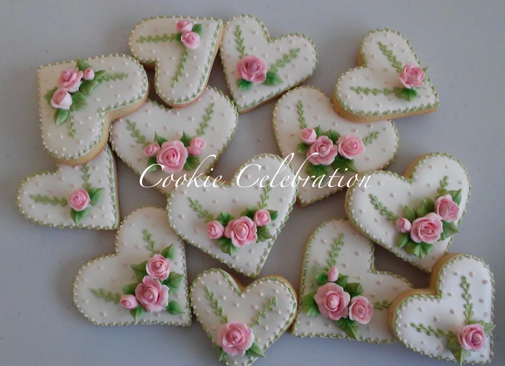 Heart Cookies by Cookie Celebration