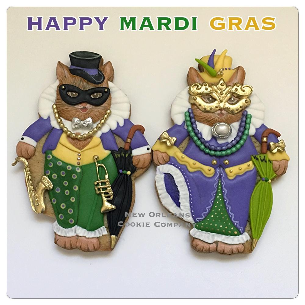 Mardi Gras Cookies
