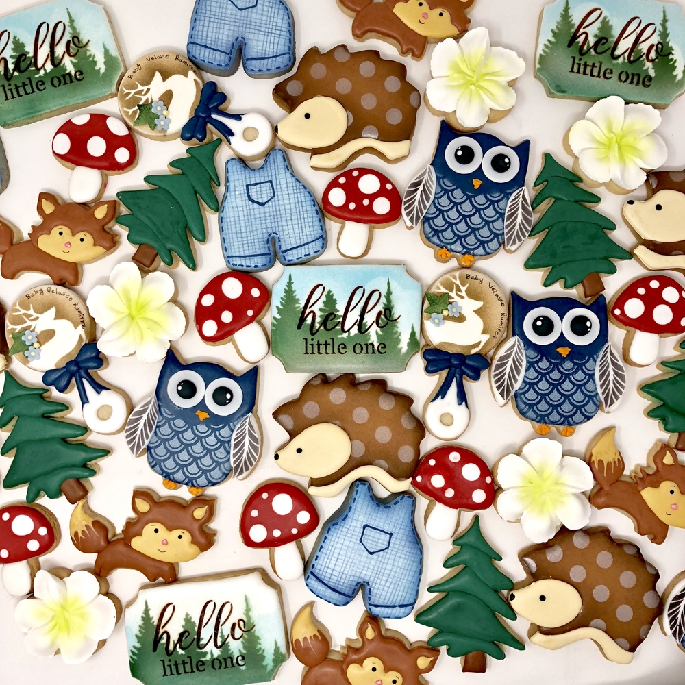 Woodland critters baby shower