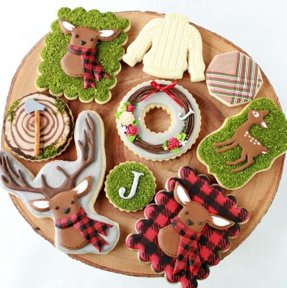 Christmas Woodland Cookies
