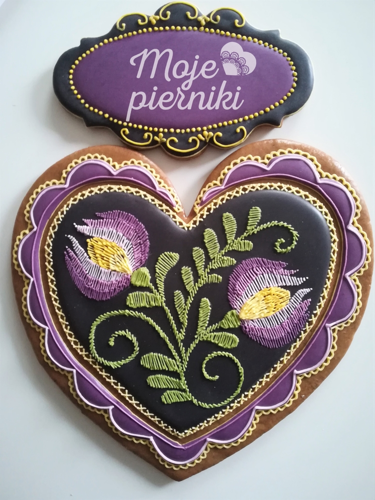Embroidered, Folk Heart
