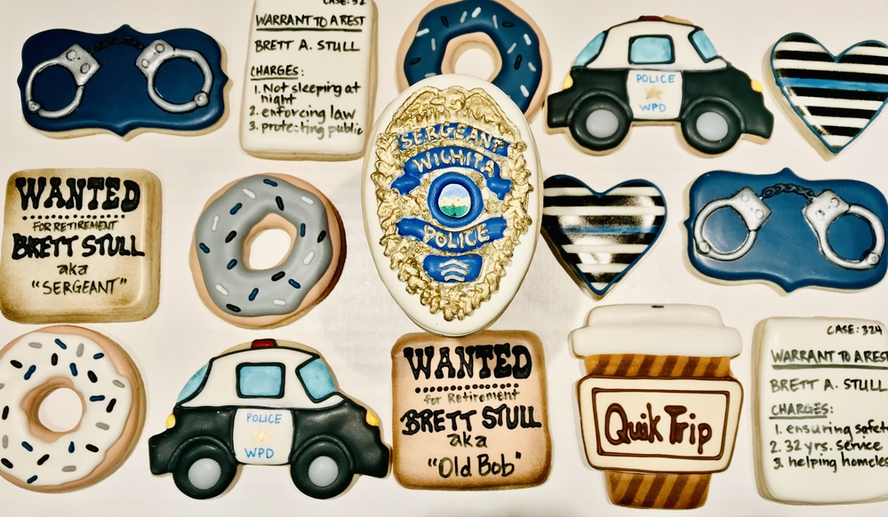Police Retirement Cookies