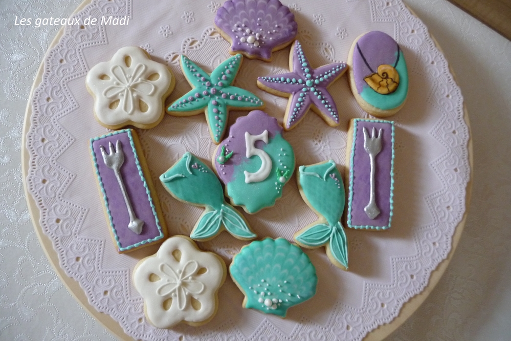 "Mermaid" theme cookies