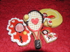 Tennis Themed Valentines Cookies