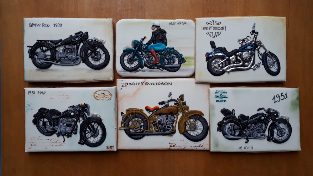 Vintage Motocycle Cookies