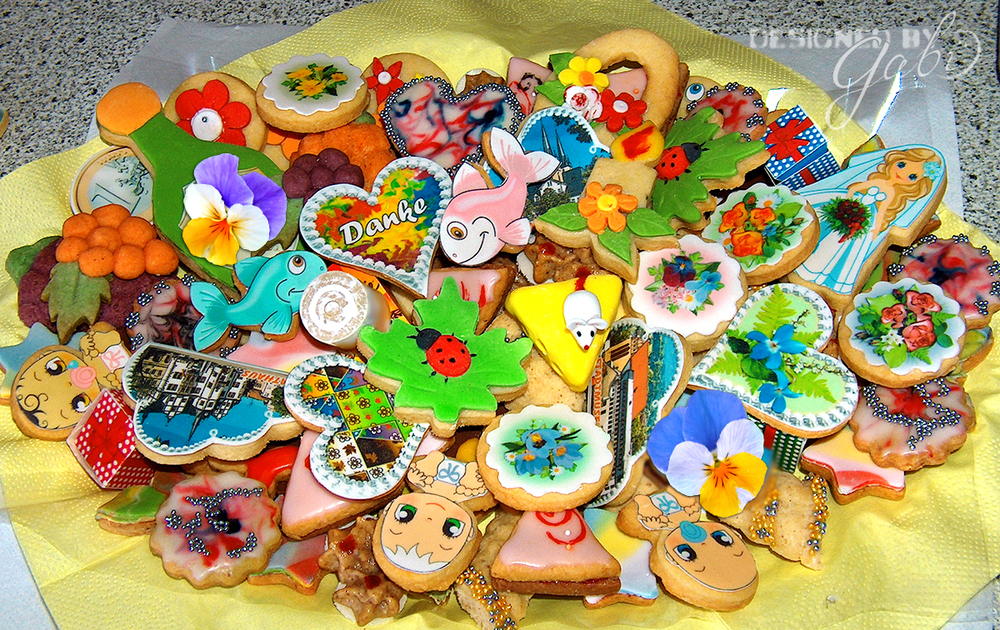 "Danke - Thank you" cookie platter