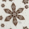 Embossed and Decorated Snowflake Cookie: Cookie, Design and Photo by Manu