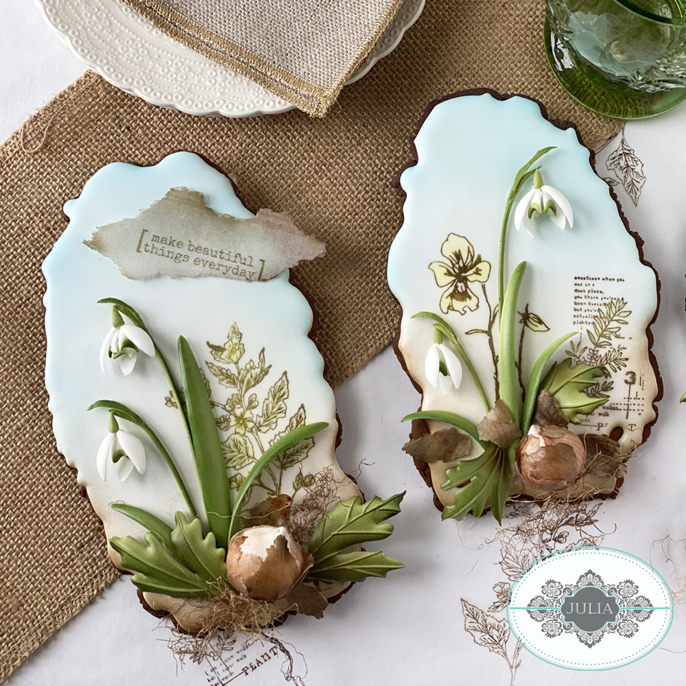 Spring Snowdrop Cookie - Another View!