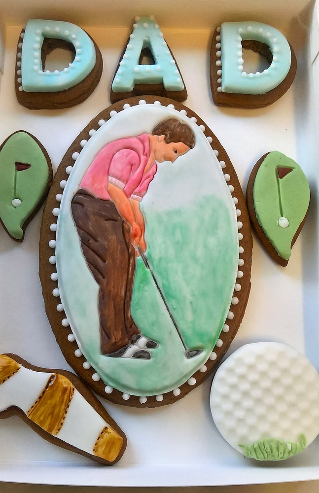 Father's Day Golf Cookie Set