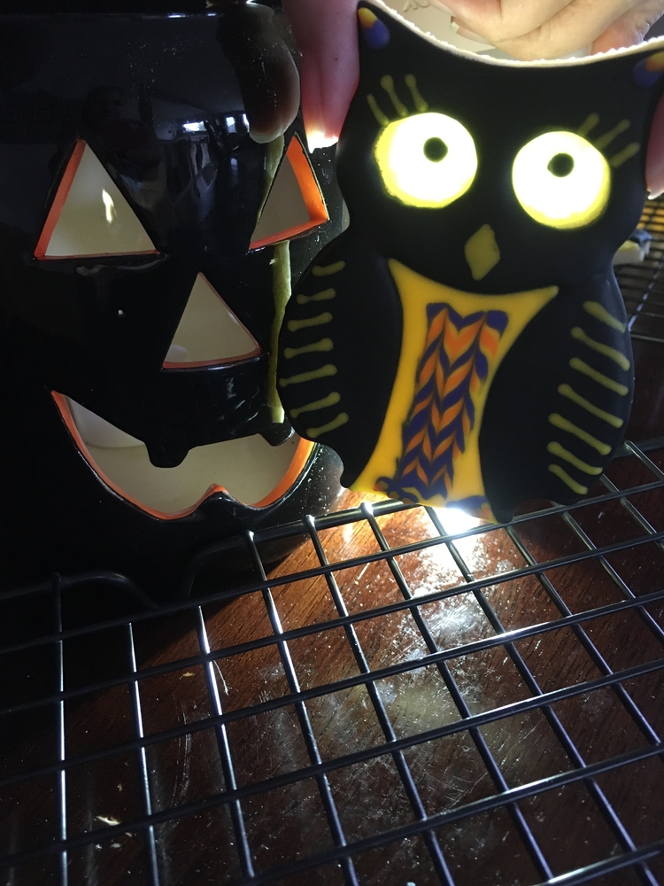 Owl Eyes with Stained Glass