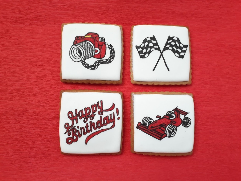 Formula One Birthday Cookies