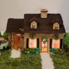gingerbread house with lights