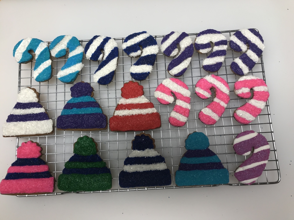 Sweater Hats and Candy Cane Cookies