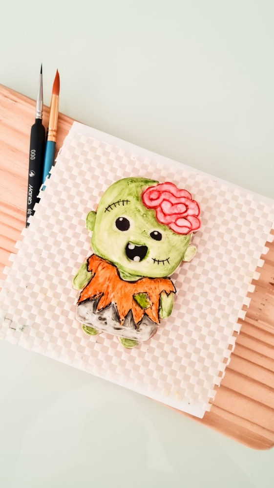 Cute Zombie Halloween Cookie