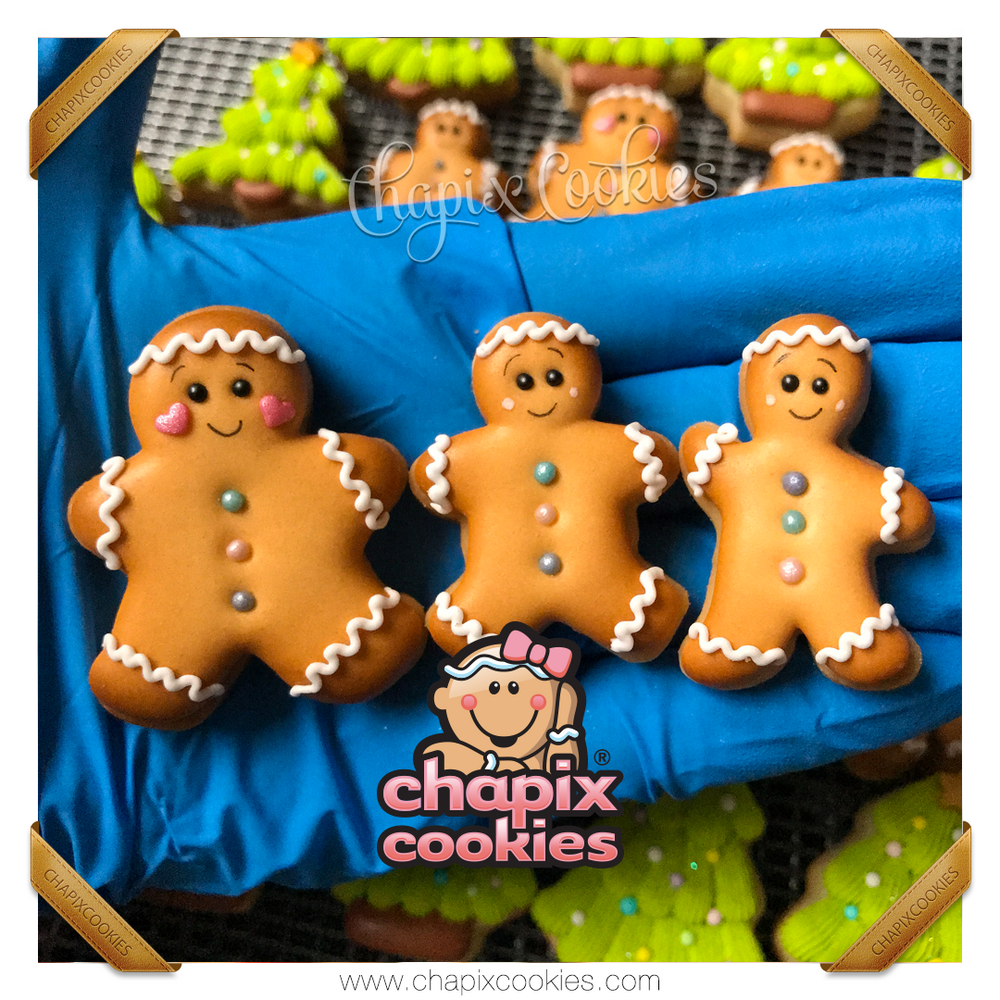 Three Gingerbread Man Mini Cookies