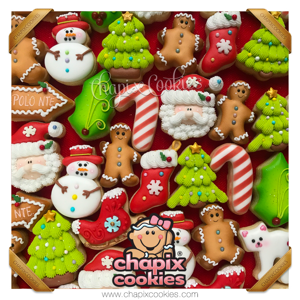Christmas Mini Cookies - Closer View