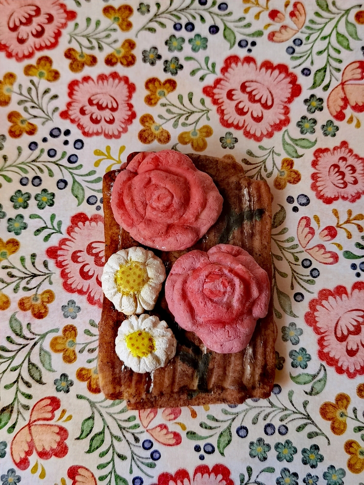 Bunch of Flowers on Wood