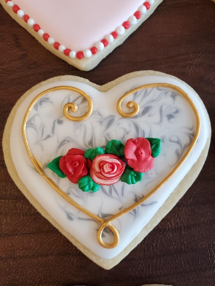 Marbled St. Valentine's Day Cookie
