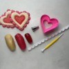 Tools for heart cookie