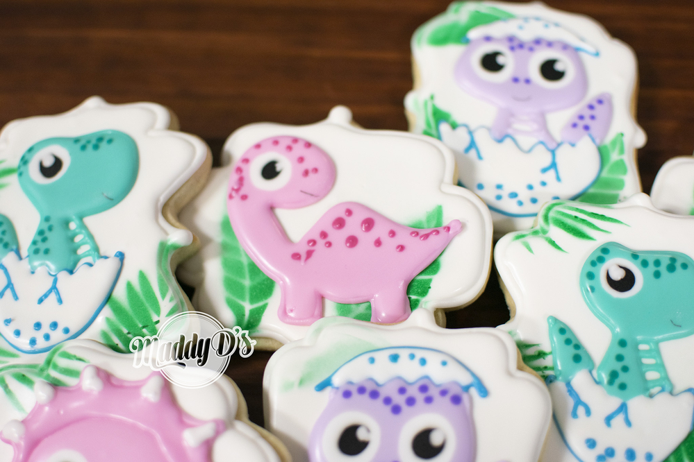 Baby Dinosaur Cookies